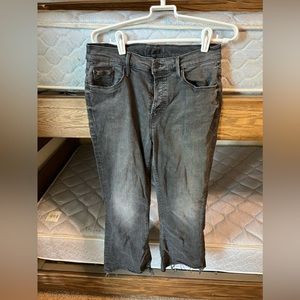 Black Mother ankle straight jeans. Size 26